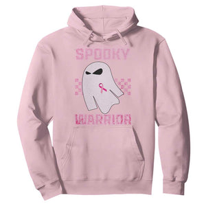 Breast Cancer Halloween Hoodie Ghost Wear Pink Ribbon Spooky Warrior TS10 Light Pink Print Your Wear