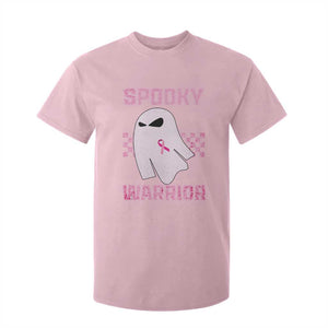 Breast Cancer Halloween T Shirt For Kid Ghost Wear Pink Ribbon Spooky Warrior TS10 Light Pink Print Your Wear