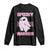 Breast Cancer Halloween Long Sleeve Shirt Ghost Wear Pink Ribbon Spooky Warrior - Print Your Wear