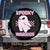 Breast Cancer Halloween Spare Tire Cover Ghost Wear Pink Ribbon Spooky Warrior TS10 No hole Black Print Your Wear