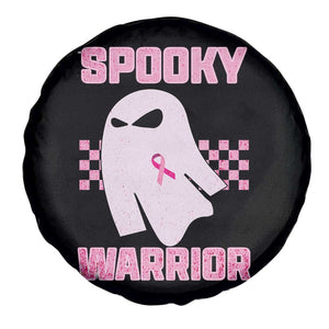 Breast Cancer Halloween Spare Tire Cover Ghost Wear Pink Ribbon Spooky Warrior TS10 Print Your Wear