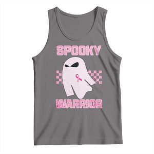 Breast Cancer Halloween Tank Top Ghost Wear Pink Ribbon Spooky Warrior TS10 Deep Heather Print Your Wear