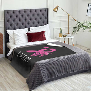 Pink Ribbon Throw Blanket I Won Breast Cancer Awareness TS10 Print Your Wear