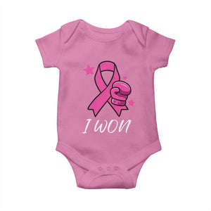 Pink Ribbon Baby Onesie I Won Breast Cancer Awareness TS10 Azalea Print Your Wear