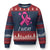Pink Ribbon Ugly Christmas Sweater I Won Breast Cancer Awareness - Print Your Wear