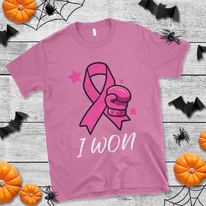 Pink Ribbon T Shirt I Won Breast Cancer Awareness TS10 Azalea Print Your Wear
