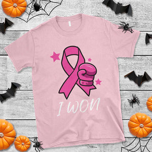Pink Ribbon T Shirt I Won Breast Cancer Awareness TS10 Light Pink Print Your Wear