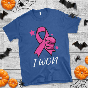 Pink Ribbon T Shirt I Won Breast Cancer Awareness TS10 Royal Blue Print Your Wear