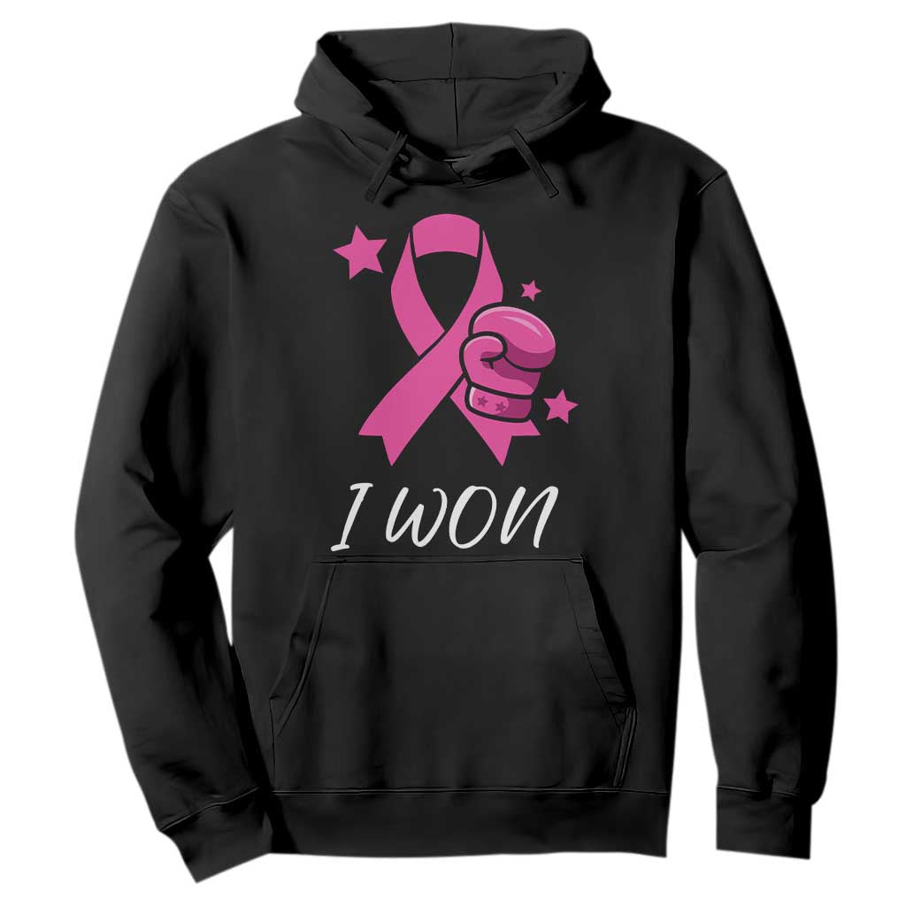 Pink Ribbon Hoodie I Won Breast Cancer Awareness TS10 Black Print Your Wear