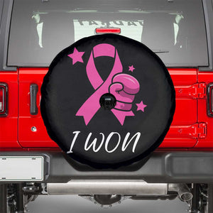 Pink Ribbon Spare Tire Cover I Won Breast Cancer Awareness TS10 Black Print Your Wear