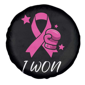 Pink Ribbon Spare Tire Cover I Won Breast Cancer Awareness TS10 Print Your Wear