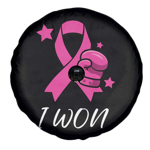 Pink Ribbon Spare Tire Cover I Won Breast Cancer Awareness TS10 Print Your Wear