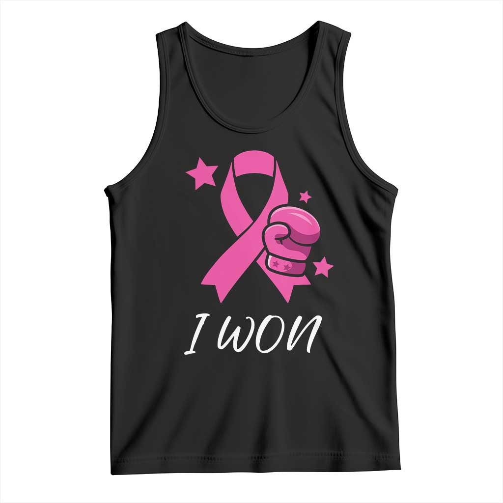 Pink Ribbon Tank Top I Won Breast Cancer Awareness TS10 Black Print Your Wear