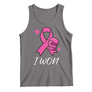 Pink Ribbon Tank Top I Won Breast Cancer Awareness TS10 Deep Heather Print Your Wear