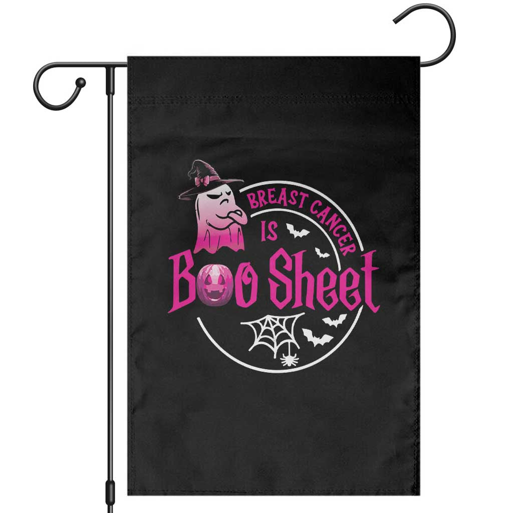 Breast Cancer Is Boo Sheet Garden Flag October Ghost Pink Ribbon TS10 Black Print Your Wear