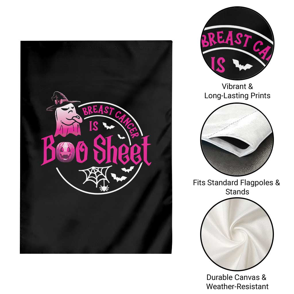 Breast Cancer Is Boo Sheet Garden Flag October Ghost Pink Ribbon TS10 Print Your Wear