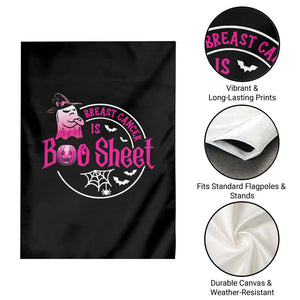Breast Cancer Is Boo Sheet Garden Flag October Ghost Pink Ribbon TS10 Print Your Wear