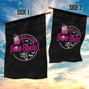 Breast Cancer Is Boo Sheet Garden Flag October Ghost Pink Ribbon TS10 Print Your Wear