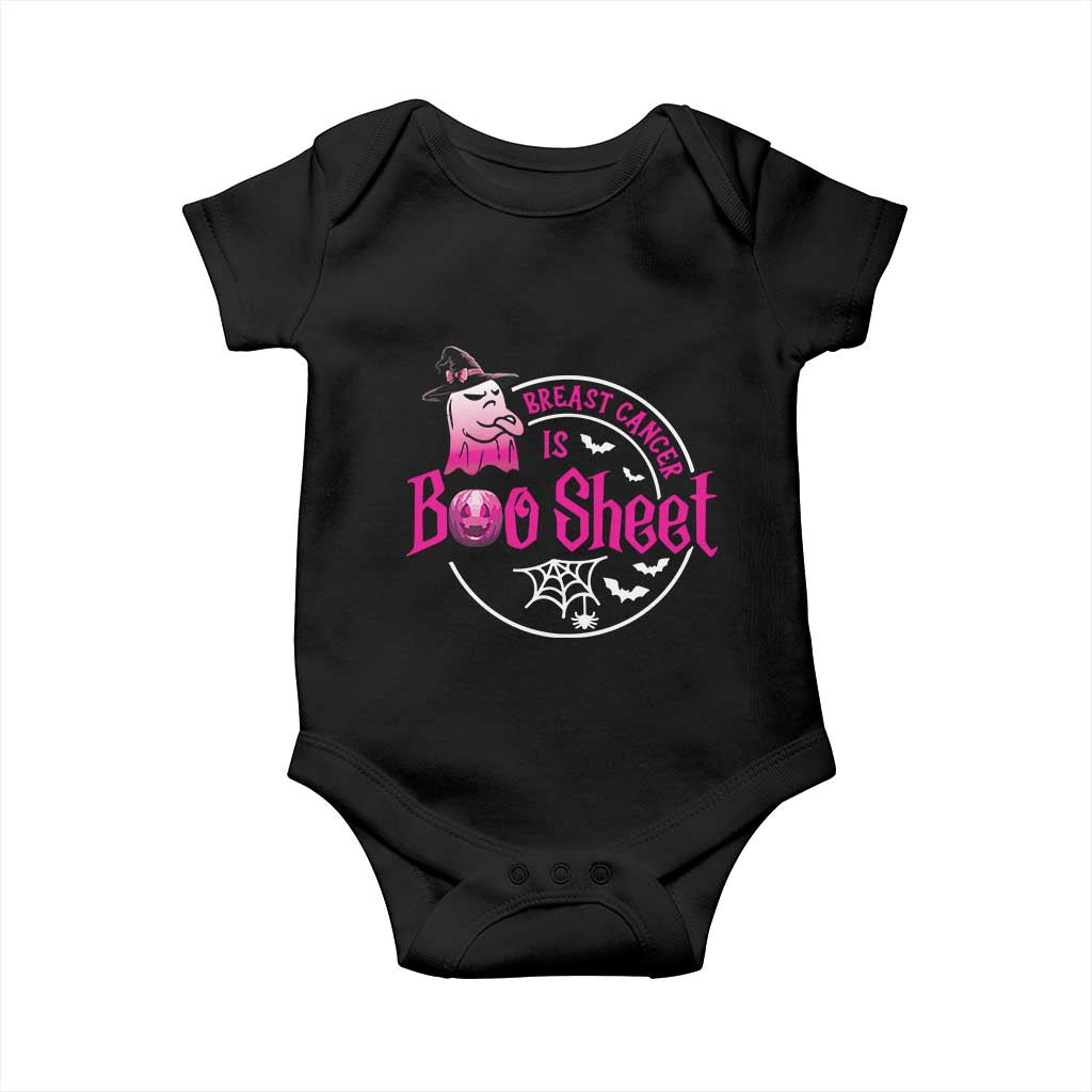 Breast Cancer Is Boo Sheet Baby Onesie October Ghost Pink Ribbon TS10 Black Print Your Wear