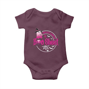 Breast Cancer Is Boo Sheet Baby Onesie October Ghost Pink Ribbon TS10 Maroon Print Your Wear