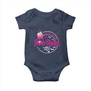Breast Cancer Is Boo Sheet Baby Onesie October Ghost Pink Ribbon TS10 Navy Print Your Wear