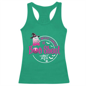Breast Cancer Is Boo Sheet Racerback Tank Top October Ghost Pink Ribbon TS10 Irish Green Print Your Wear