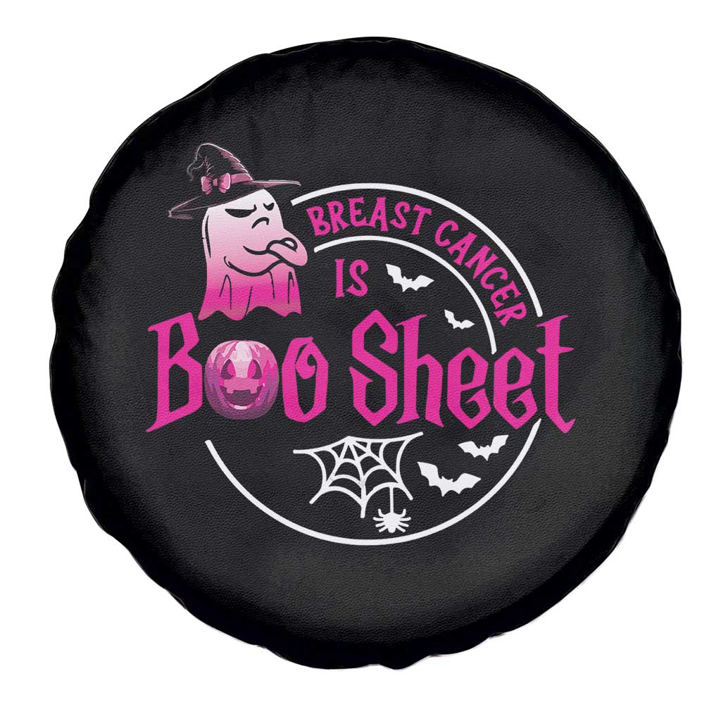 Breast Cancer Is Boo Sheet Spare Tire Cover October Ghost Pink Ribbon TS10 Print Your Wear