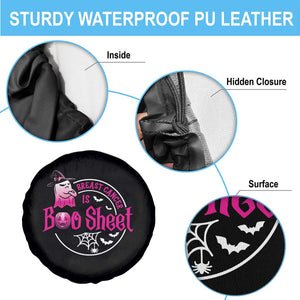 Breast Cancer Is Boo Sheet Spare Tire Cover October Ghost Pink Ribbon TS10 Print Your Wear