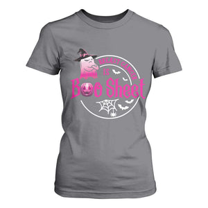 Breast Cancer Is Boo Sheet T Shirt For Women October Ghost Pink Ribbon TS10 Charcoal Print Your Wear