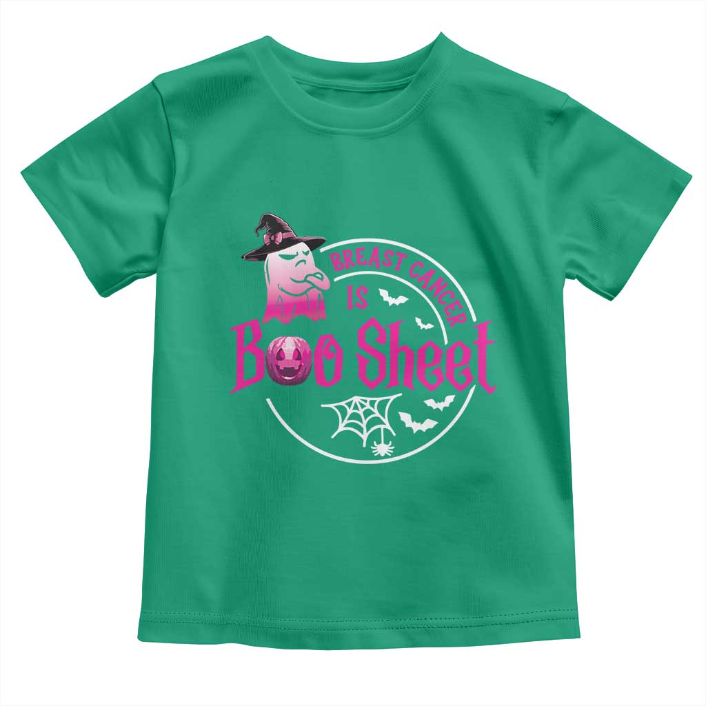 Breast Cancer Is Boo Sheet Toddler T Shirt October Ghost Pink Ribbon TS10 Irish Green Print Your Wear
