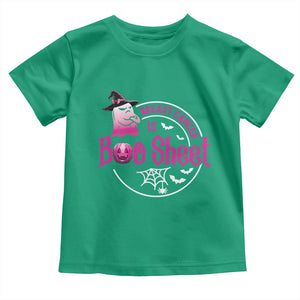 Breast Cancer Is Boo Sheet Toddler T Shirt October Ghost Pink Ribbon TS10 Irish Green Print Your Wear
