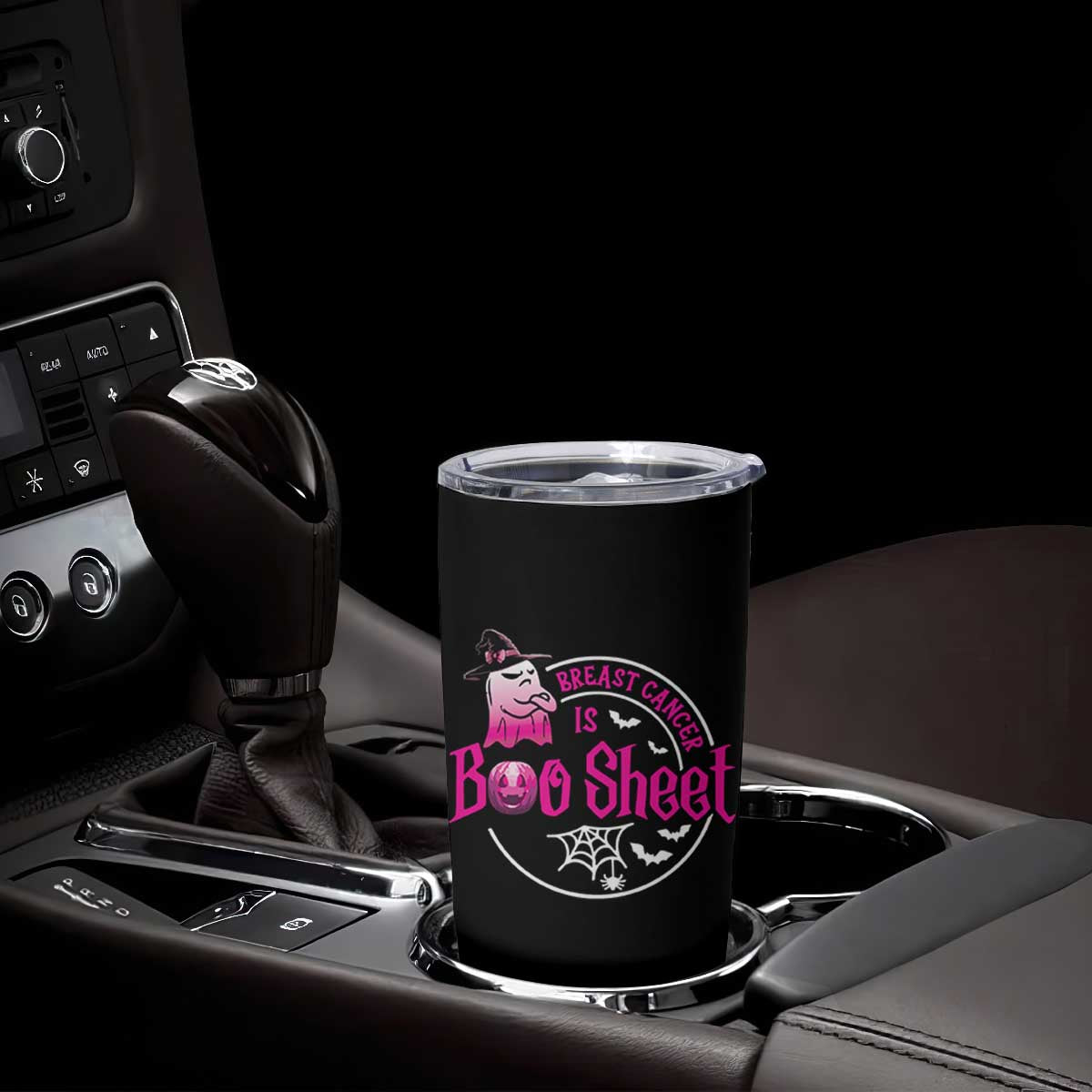 Breast Cancer Is Boo Sheet Tumbler Cup October Ghost Pink Ribbon TS10 Print Your Wear