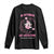 Breast Cancer Halloween Long Sleeve Shirt In October Ghost Wear Pink Black Cat - Print Your Wear