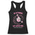 Breast Cancer Halloween Racerback Tank Top In October Ghost Wear Pink Black Cat - Print Your Wear