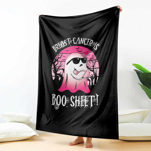 Breast Cancer Is Boo Sheet Throw Blanket In October Ghost Wear Pink TS10 Print Your Wear