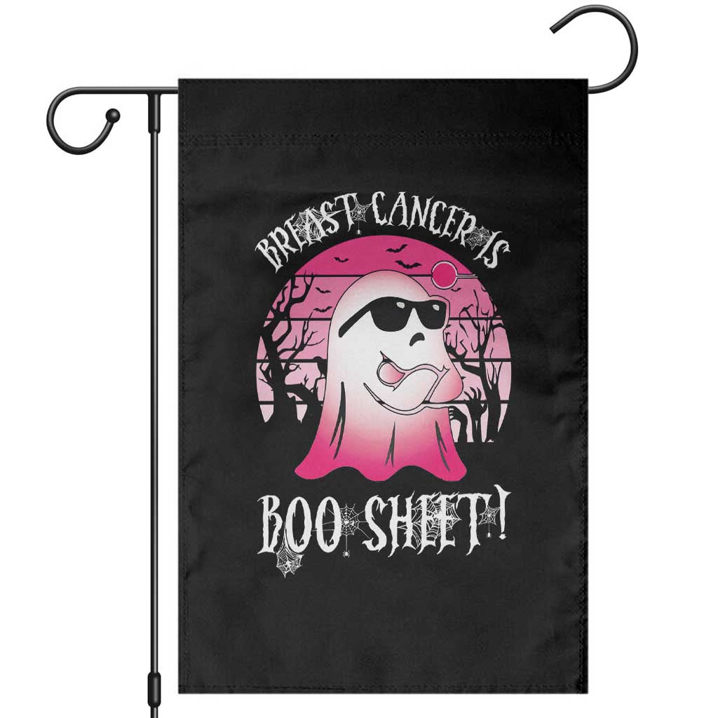 Breast Cancer Is Boo Sheet Garden Flag In October Ghost Wear Pink TS10 Black Print Your Wear