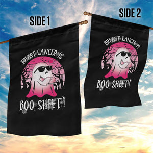 Breast Cancer Is Boo Sheet Garden Flag In October Ghost Wear Pink TS10 Print Your Wear