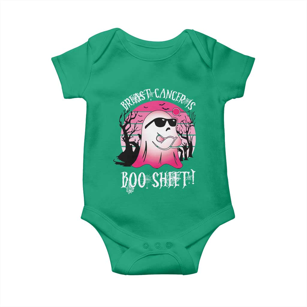 Breast Cancer Is Boo Sheet Baby Onesie In October Ghost Wear Pink TS10 Irish Green Print Your Wear