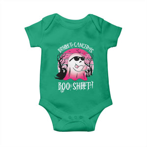 Breast Cancer Is Boo Sheet Baby Onesie In October Ghost Wear Pink TS10 Irish Green Print Your Wear