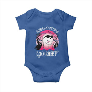Breast Cancer Is Boo Sheet Baby Onesie In October Ghost Wear Pink TS10 Royal Blue Print Your Wear