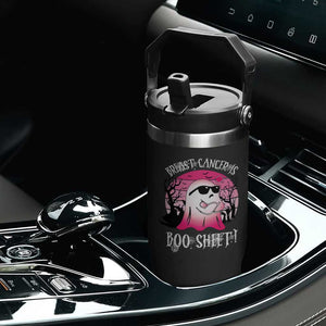 Breast Cancer Is Boo Sheet Flip Straw Tumbler In October Ghost Wear Pink TS10 Print Your Wear