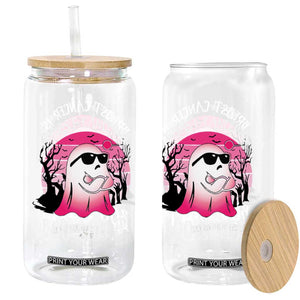 Breast Cancer Is Boo Sheet Glass Can In October Ghost Wear Pink TS10 Print Your Wear