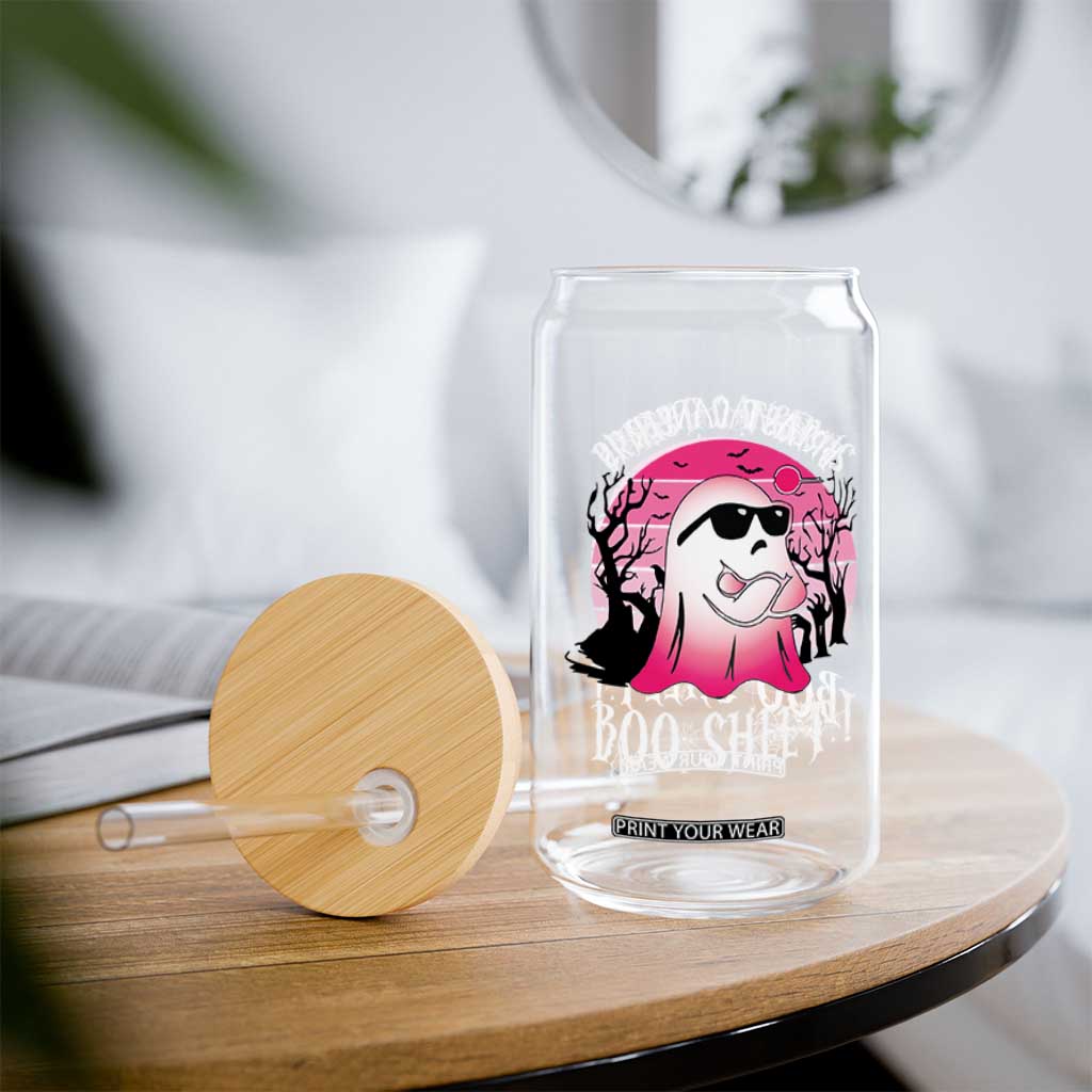 Breast Cancer Is Boo Sheet Glass Can In October Ghost Wear Pink TS10 Print Your Wear