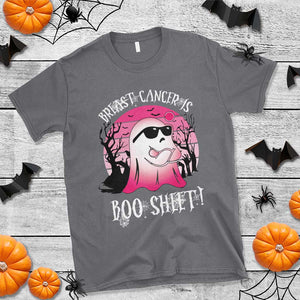 Breast Cancer Is Boo Sheet T Shirt In October Ghost Wear Pink TS10 Charcoal Print Your Wear