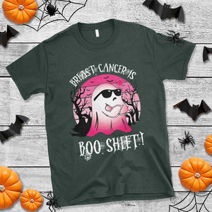 Breast Cancer Is Boo Sheet T Shirt In October Ghost Wear Pink TS10 Dark Forest Green Print Your Wear