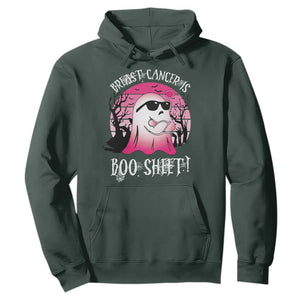 Breast Cancer Is Boo Sheet Hoodie In October Ghost Wear Pink TS10 Dark Forest Green Print Your Wear