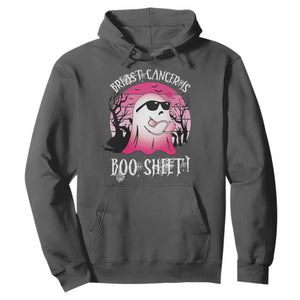 Breast Cancer Is Boo Sheet Hoodie In October Ghost Wear Pink TS10 Dark Heather Print Your Wear