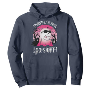 Breast Cancer Is Boo Sheet Hoodie In October Ghost Wear Pink TS10 Navy Print Your Wear