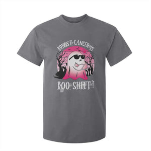 Breast Cancer Is Boo Sheet T Shirt For Kid In October Ghost Wear Pink TS10 Charcoal Print Your Wear