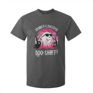 Breast Cancer Is Boo Sheet T Shirt For Kid In October Ghost Wear Pink TS10 Dark Heather Print Your Wear